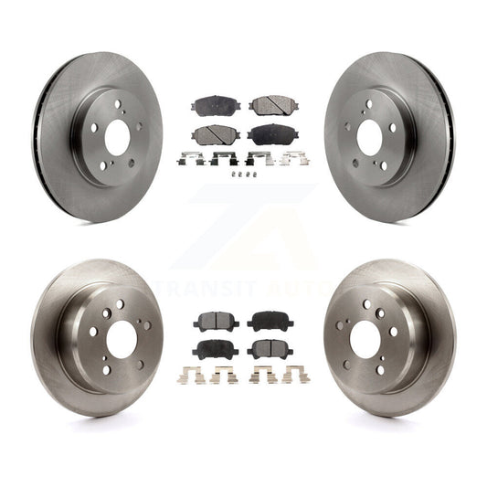 [Avant + Arrière] Kit de Disque et plaquette (semi-métallique) de frein pour Toyota Camry Avalon Solara K8F-101123