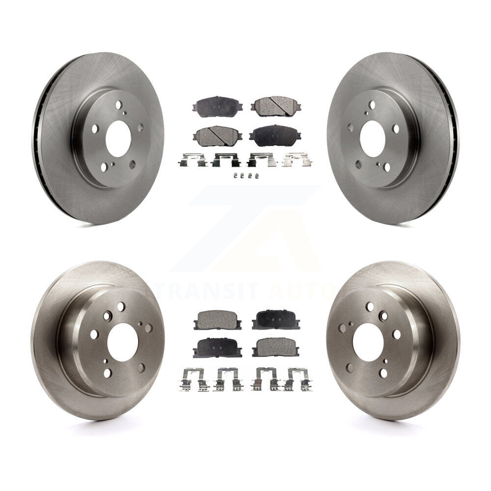 [Avant + Arrière] Kit de Disque et plaquette (semi-métallique) de frein pour Toyota Camry Lexus ES300 K8F-101124