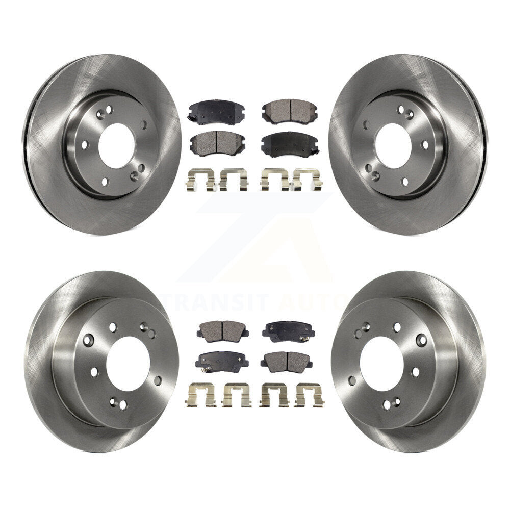 [Avant + Arrière] Kit de Disque et plaquette (semi-métallique) de frein pour 2012-2013 Kia Soul K8F-101133