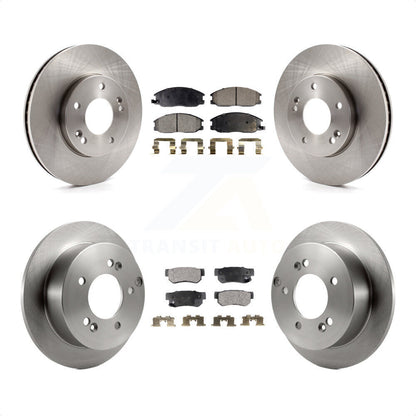 [Avant + Arrière] Kit de Disque et plaquette (semi-métallique) de frein pour Hyundai XG350 XG300 K8F-101136 par Transit Auto