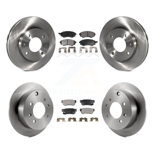 [Avant + Arrière] Kit de Disque et plaquette (semi-métallique) de frein pour Hyundai Sonata Kia Optima Magentis K8F-101142