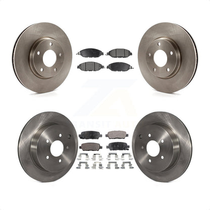 [Avant + Arrière] Kit de Disque et plaquette (semi-métallique) de frein pour 2016 Nissan Pathfinder From 11 15 K8F-101145 par Transit Auto