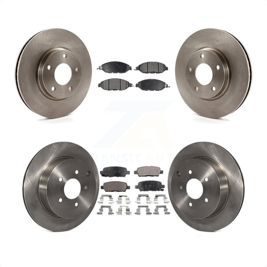 [Avant + Arrière] Kit de Disque et plaquette (semi-métallique) de frein pour 2016 Nissan Pathfinder From 11 15 K8F-101145 par Transit Auto