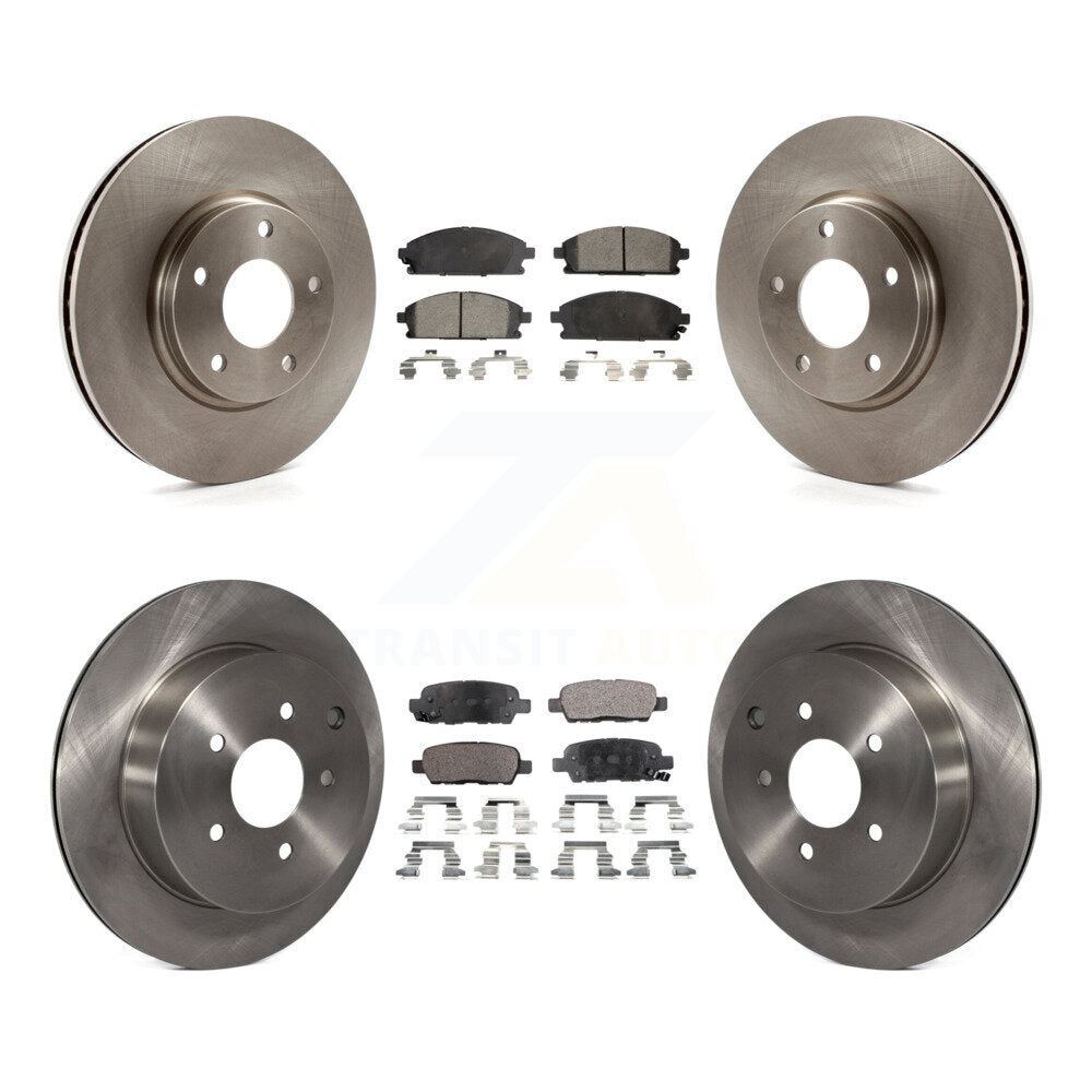 [Avant + Arrière] Kit de Disque et plaquette (semi-métallique) de frein pour 2004-2009 Nissan Quest K8F-101146