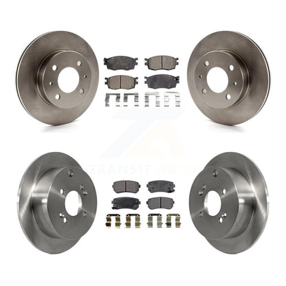 [Avant + Arrière] Kit de Disque et plaquette (semi-métallique) de frein pour 2006 Hyundai Accent Hatchback K8F-101161