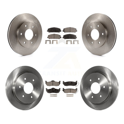[Avant + Arrière] Kit de Disque et plaquette (semi-métallique) de frein pour 2007 INFINITI QX56 avec 320mm Diameter Rotor To 03 07 K8F-101162