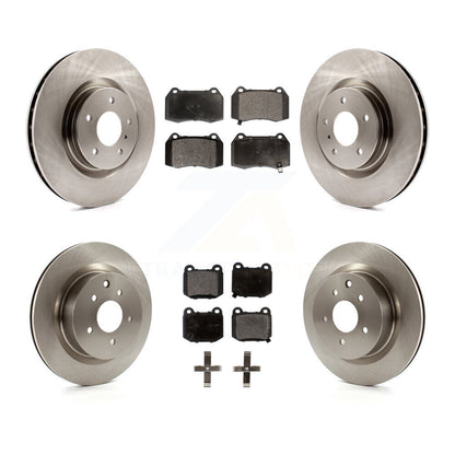 [Avant + Arrière] Kit de Disque et plaquette (semi-métallique) de frein pour Nissan 350Z Infiniti G35 INFINITI avec Brembo Brakes K8F-101171