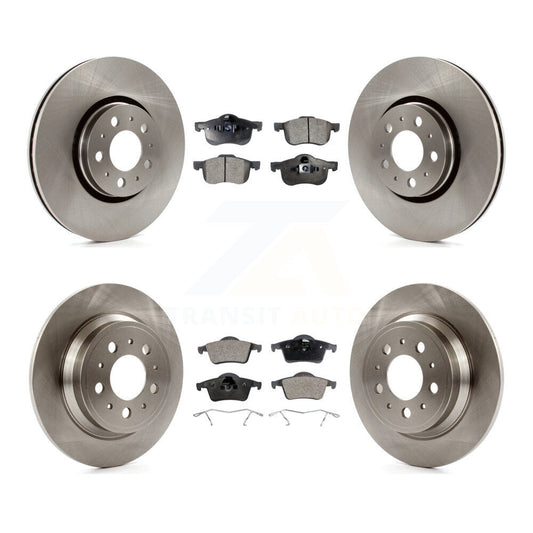 [Avant + Arrière] Kit de Disque et plaquette (semi-métallique) de frein pour 2008 Volvo S60 avec 316mm Diameter Rotor K8F-101173