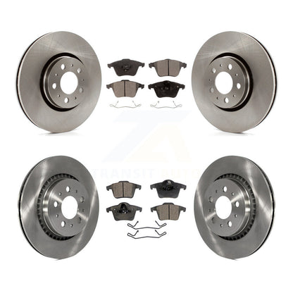 [Avant + Arrière] Kit de Disque et plaquette (semi-métallique) de frein pour 2003-2014 Volvo XC90 avec 316mm Diameter Rotor K8F-101174