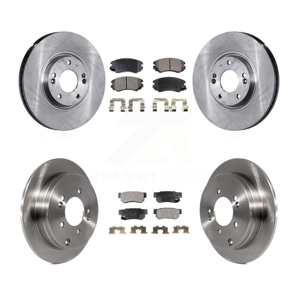 [Avant + Arrière] Kit de Disque et plaquette (semi-métallique) de frein pour 2006-2009 Hyundai Azera K8F-101178