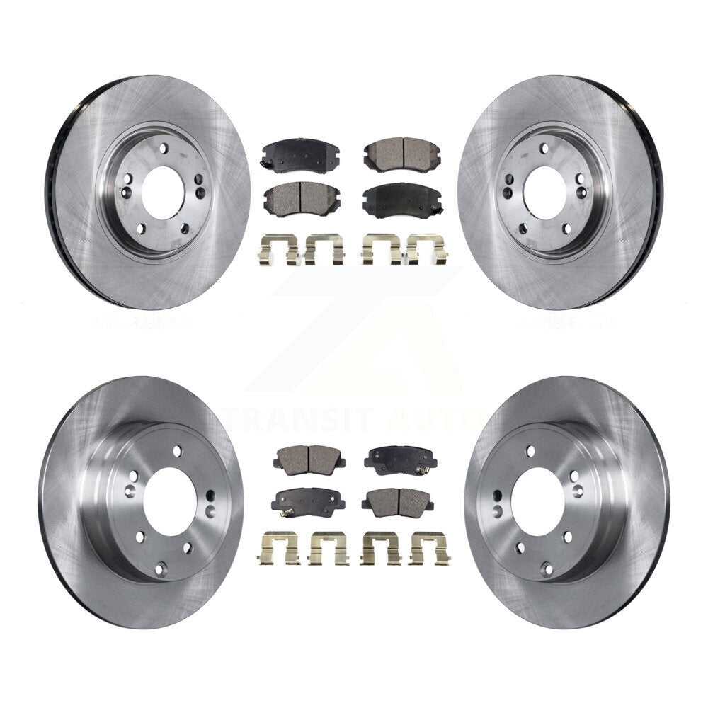 [Avant + Arrière] Kit de Disque et plaquette (semi-métallique) de frein pour Hyundai Azera K8F-101179