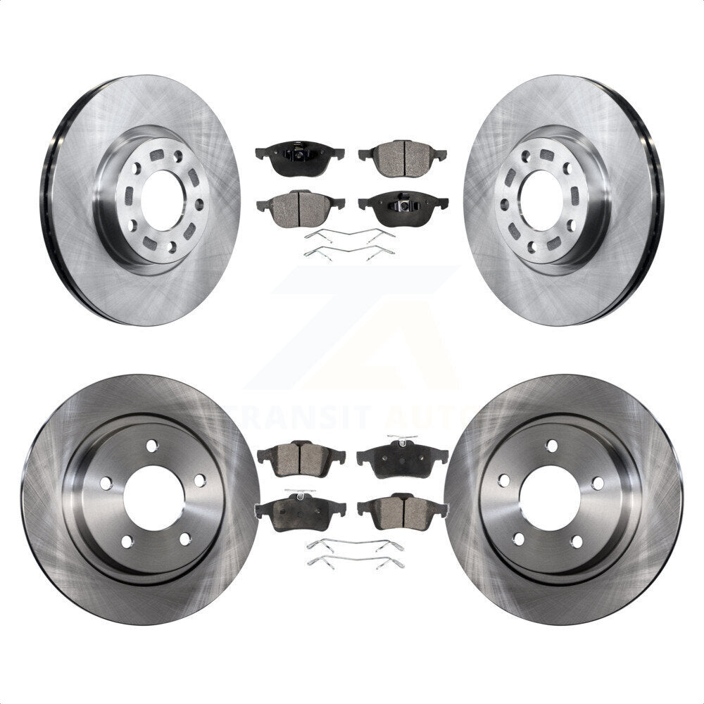 [Avant + Arrière] Kit de Disque et plaquette (semi-métallique) de frein pour Mazda 3 Sport K8F-101180 par Transit Auto