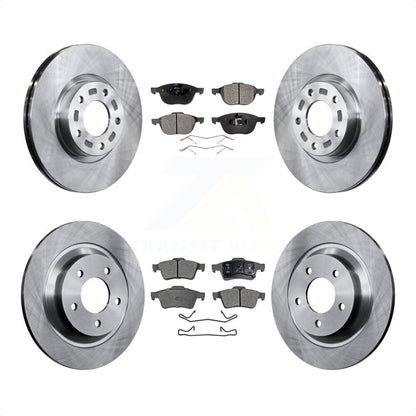 [Avant + Arrière] Kit de Disque et plaquette (semi-métallique) de frein pour 2006 Mazda 5 To 02 06 K8F-101182 par Transit Auto