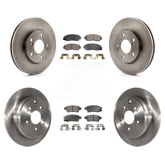 [Avant + Arrière] Kit de Disque et plaquette (semi-métallique) de frein pour 2005-2010 Honda Odyssey K8F-101184
