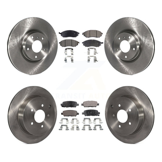 [Avant + Arrière] Kit de Disque et plaquette (semi-métallique) de frein pour Nissan Murano INFINITI M37 QX70 Q70 Q70L M56 M35h K8F-101187