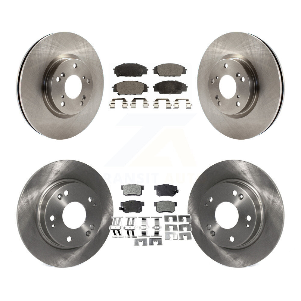 [Avant + Arrière] Kit de Disque et plaquette (semi-métallique) de frein pour Honda Civic Acura CSX K8F-101191