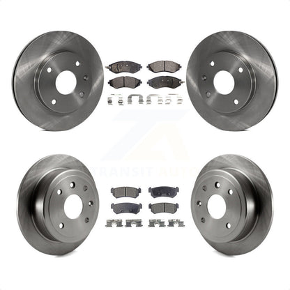 [Avant + Arrière] Kit de Disque et plaquette (semi-métallique) de frein pour Suzuki Forenza Reno Chevrolet Optra K8F-101197 par Transit Auto