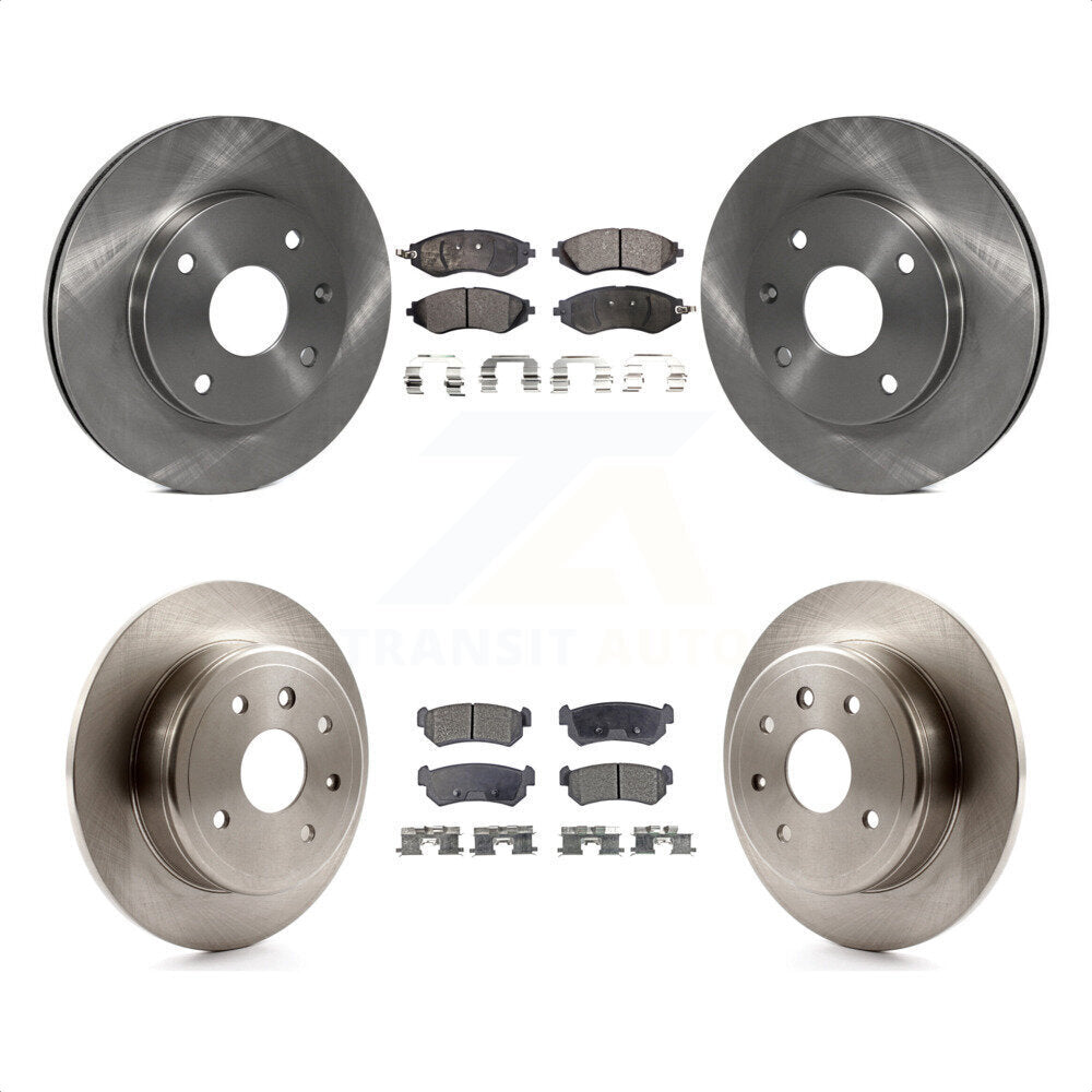 [Avant + Arrière] Kit de Disque et plaquette (semi-métallique) de frein pour 2004-2006 Chevrolet Optra avec 276mm Diameter Rotor K8F-101199 par Transit Auto