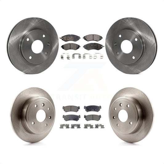 [Avant + Arrière] Kit de Disque et plaquette (semi-métallique) de frein pour 2004-2006 Chevrolet Optra avec 276mm Diameter Rotor K8F-101199 par Transit Auto