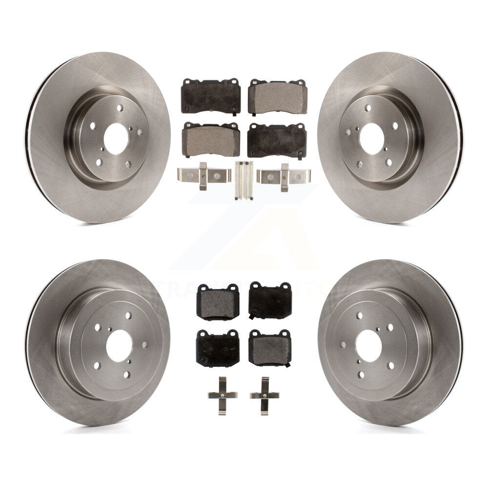 [Avant + Arrière] Kit de Disque et plaquette (semi-métallique) de frein pour Subaru Impreza K8F-101203