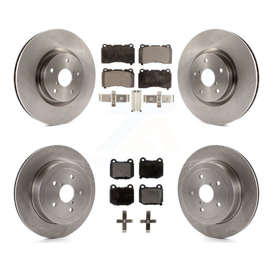 [Avant + Arrière] Kit de Disque et plaquette (semi-métallique) de frein pour Subaru Impreza K8F-101203
