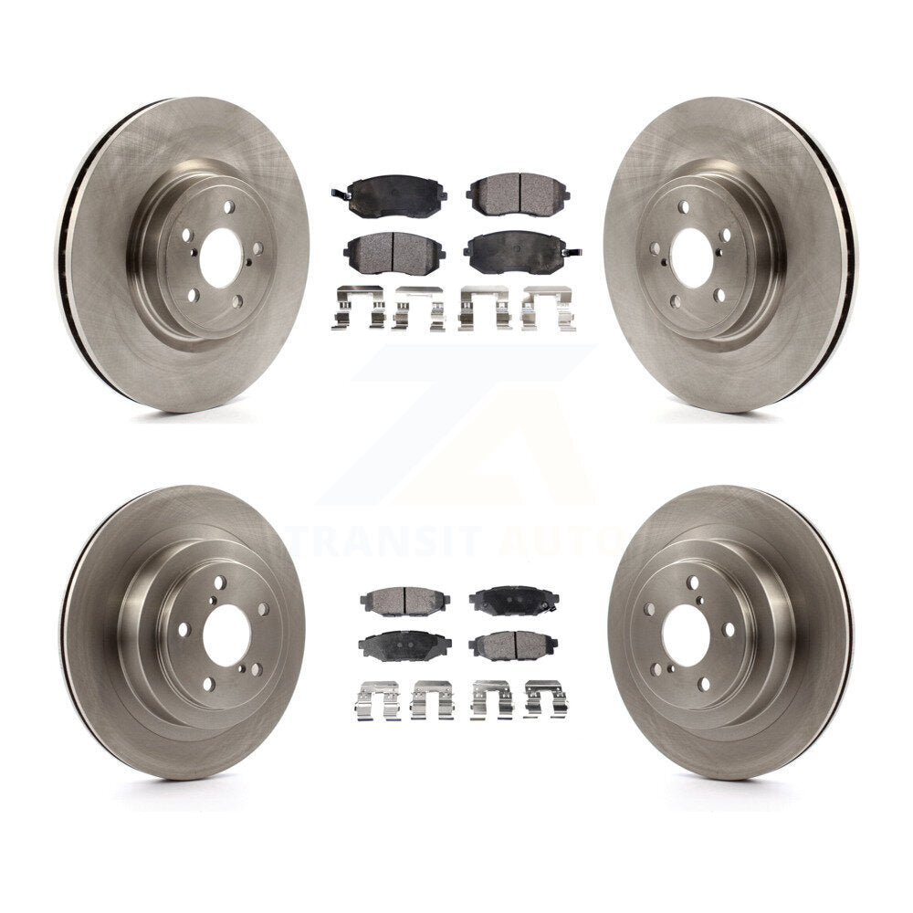 [Avant + Arrière] Kit de Disque et plaquette (semi-métallique) de frein pour Subaru Legacy K8F-101206