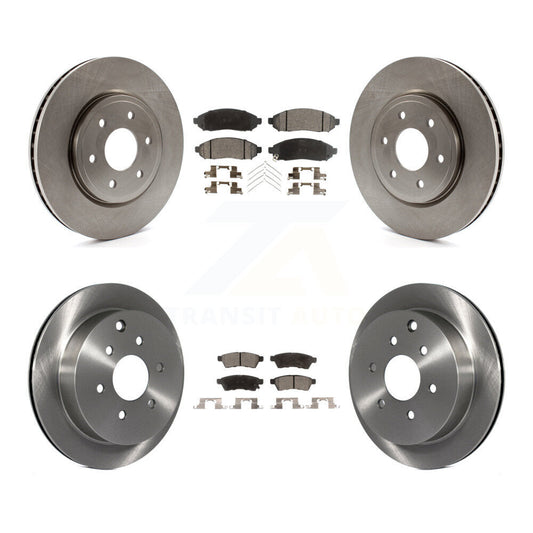[Avant + Arrière] Kit de Disque et plaquette (semi-métallique) de frein pour Nissan Frontier Xterra Suzuki Equator K8F-101209