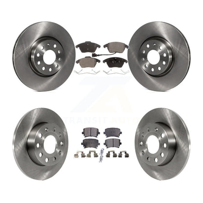 [Avant + Arrière] Kit de Disque et plaquette (semi-métallique) de frein pour 2008 Audi A3 Quattro K8F-101214