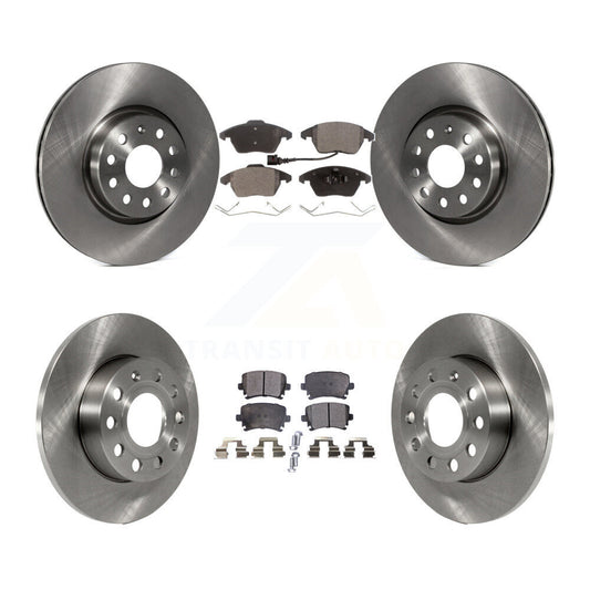 [Avant + Arrière] Kit de Disque et plaquette (semi-métallique) de frein pour 2008 Audi A3 Quattro K8F-101214