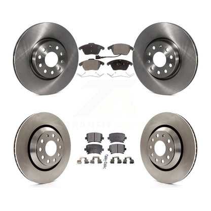 [Avant + Arrière] Kit de Disque et plaquette (semi-métallique) de frein pour 2009-2010 Volkswagen Passat CC avec 312mm Diameter Rotor K8F-101215