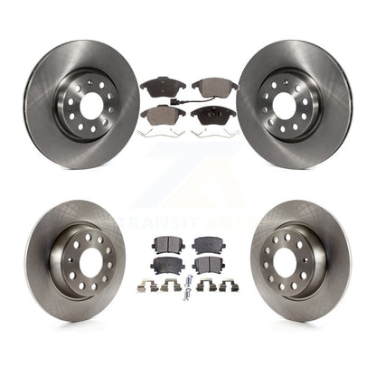 [Avant + Arrière] Kit de Disque et plaquette (semi-métallique) de frein pour Volkswagen Passat GTI Eos Audi A3 Quattro Golf K8F-101216