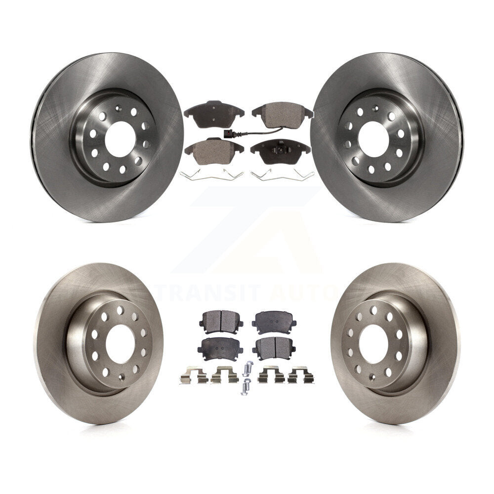[Avant + Arrière] Kit de Disque et plaquette (semi-métallique) de frein pour Volkswagen CC GTI Passat Audi A3 Quattro K8F-101217