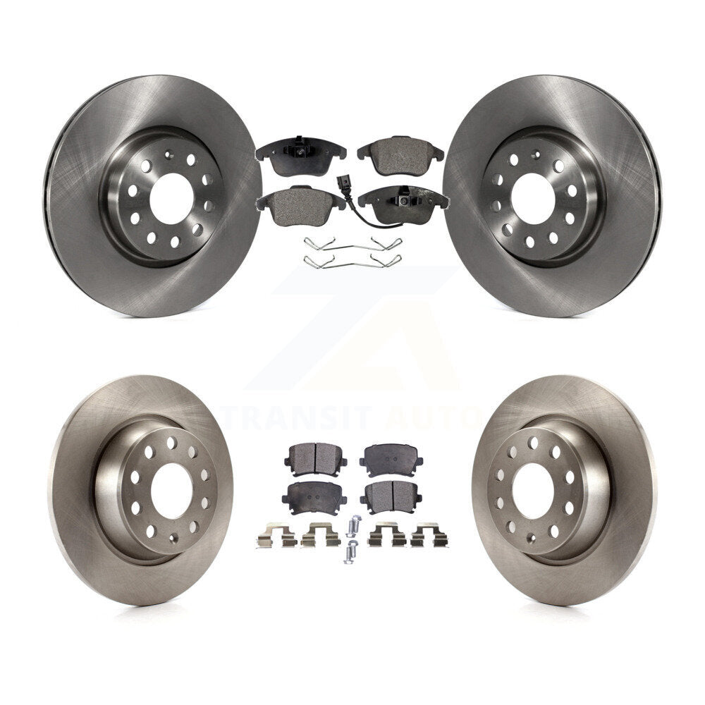 [Avant + Arrière] Kit de Disque et plaquette (semi-métallique) de frein pour Volkswagen Tiguan Audi Q3 Limited Quattro K8F-101221