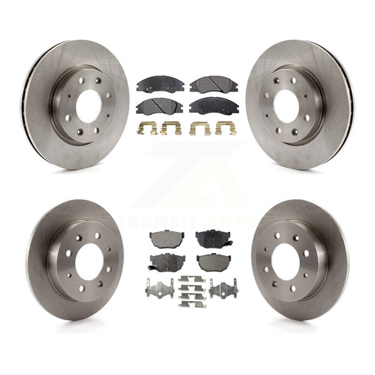 [Avant + Arrière] Kit de Disque et plaquette (semi-métallique) de frein pour Kia Spectra Spectra5 K8F-101223