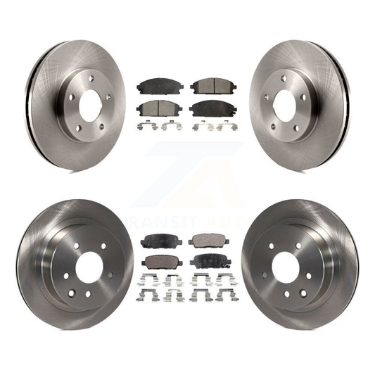 [Avant + Arrière] Kit de Disque et plaquette (semi-métallique) de frein pour 2005-2006 Nissan X-Trail K8F-101224