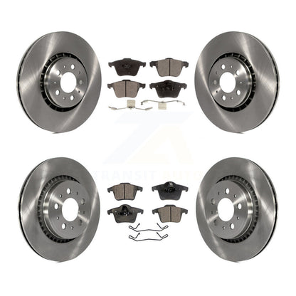 [Avant + Arrière] Kit de Disque et plaquette (semi-métallique) de frein pour 2003-2014 Volvo XC90 avec 336mm Diameter Rotor K8F-101228