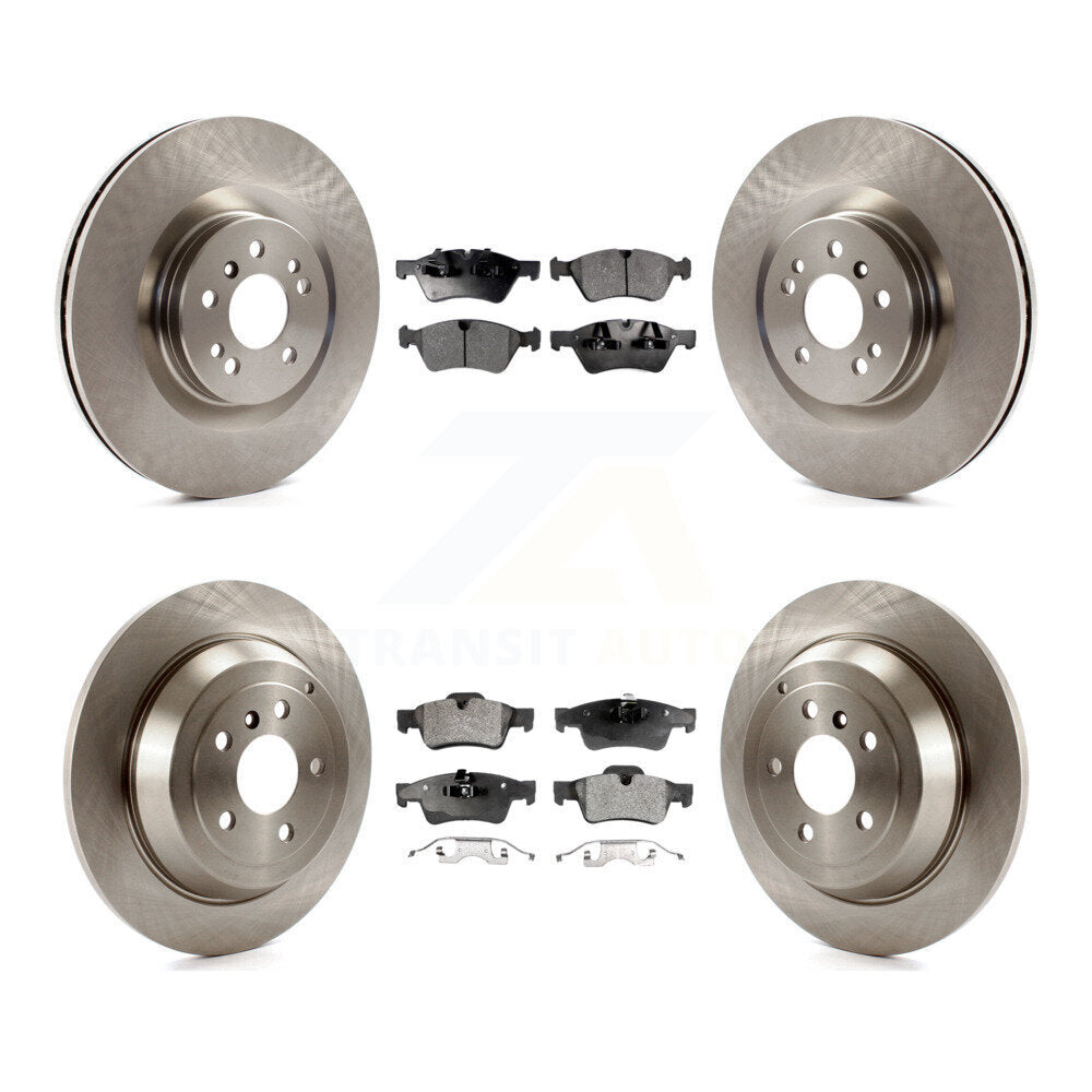 [Avant + Arrière] Kit de Disque et plaquette (semi-métallique) de frein pour 2007-2009 Mercedes-Benz ML320 avec 350mm Diameter Rotor K8F-101230