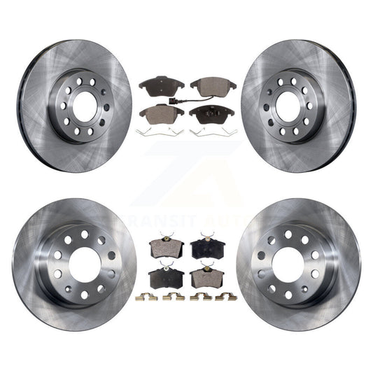 [Avant + Arrière] Kit de Disque et plaquette (semi-métallique) de frein pour Volkswagen Jetta Beetle K8F-101240