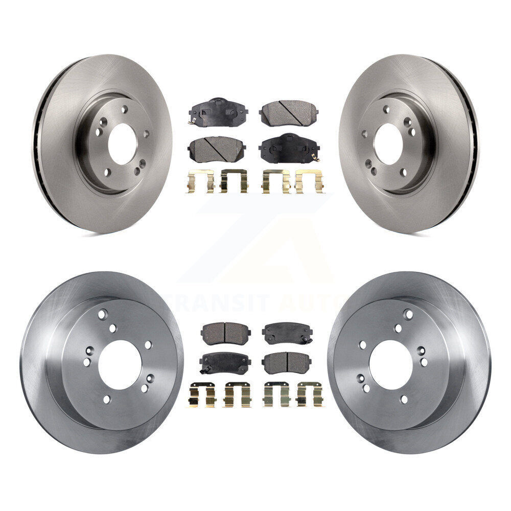 [Avant + Arrière] Kit de Disque et plaquette (semi-métallique) de frein pour Hyundai Tucson Kia Sportage K8F-101241