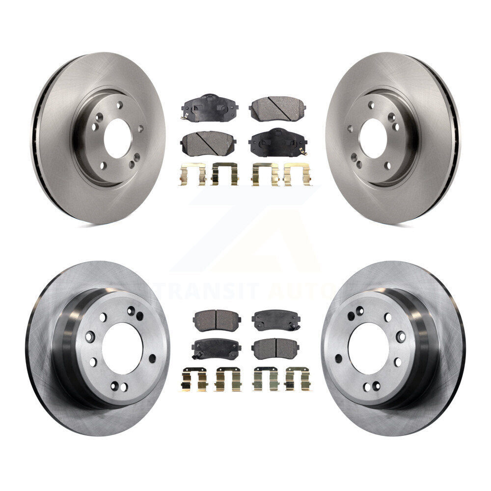 [Avant + Arrière] Kit de Disque et plaquette (semi-métallique) de frein pour Kia Sportage Hyundai Tucson K8F-101242