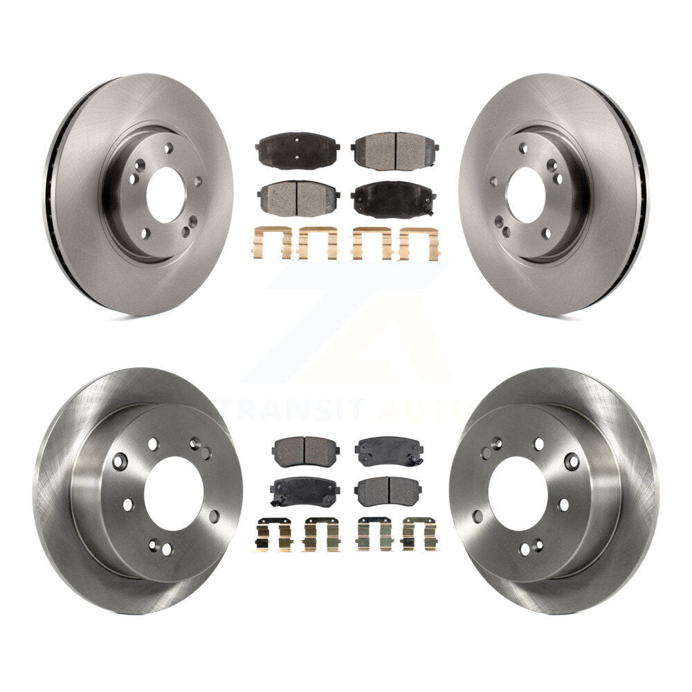 [Avant + Arrière] Kit de Disque et plaquette (semi-métallique) de frein pour Kia Forte Koup Forte5 K8F-101243