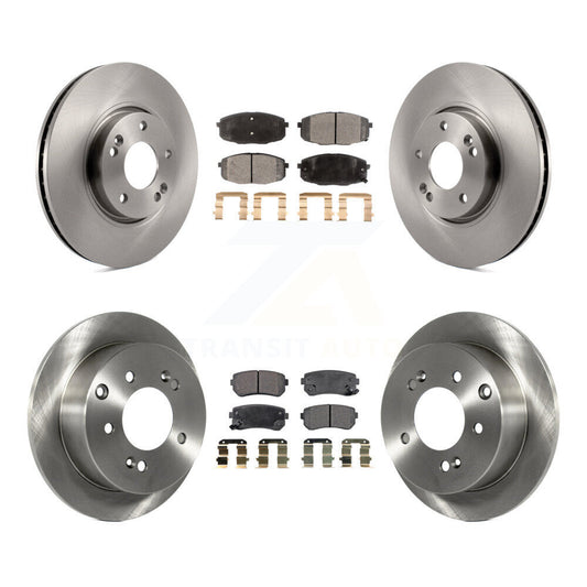 [Avant + Arrière] Kit de Disque et plaquette (semi-métallique) de frein pour Kia Forte Koup Forte5 K8F-101243