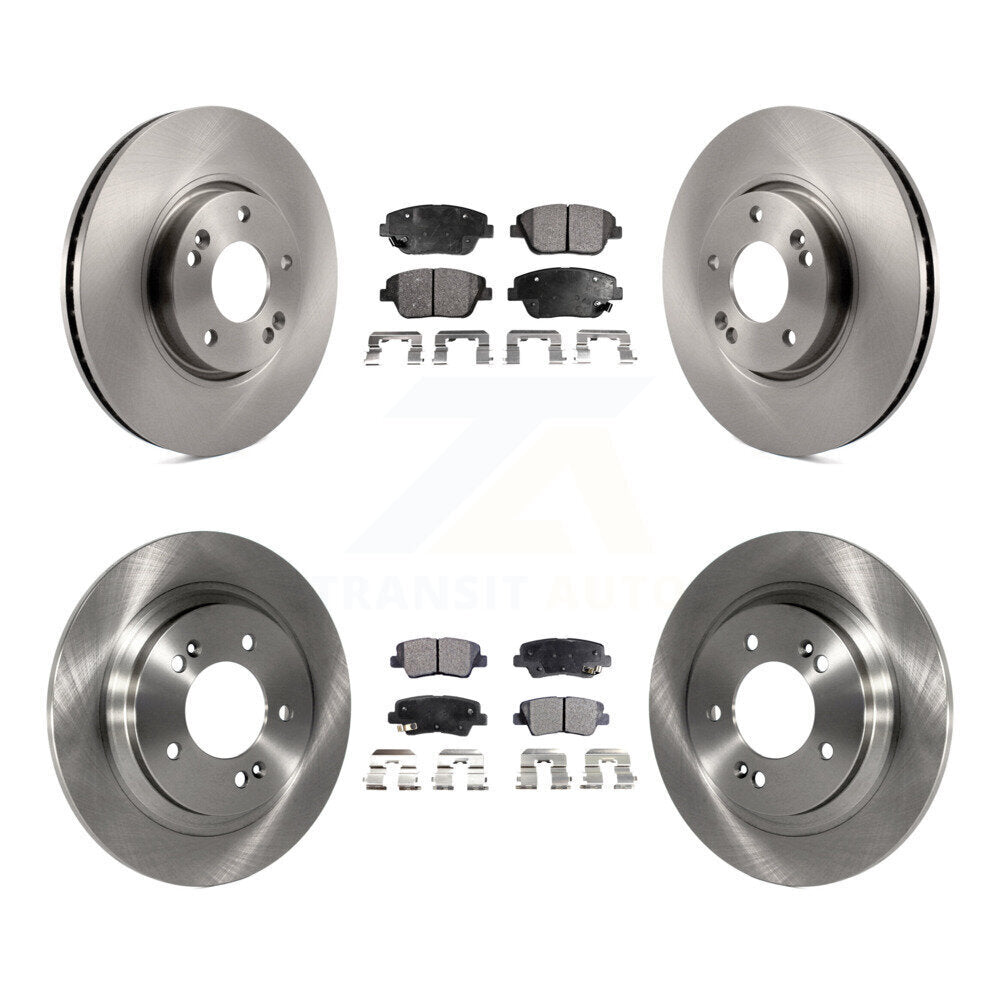 [Avant + Arrière] Kit de Disque et plaquette (semi-métallique) de frein pour Kia Optima avec Electric Parking K8F-101248