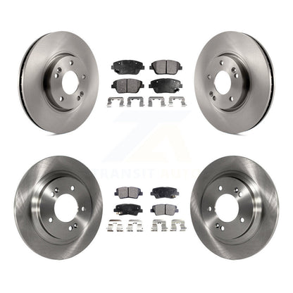 [Avant + Arrière] Kit de Disque et plaquette (semi-métallique) de frein pour Kia Optima avec Electric Parking K8F-101248