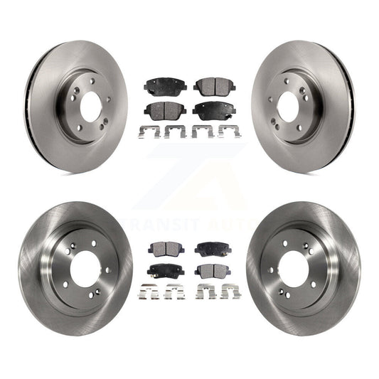 [Avant + Arrière] Kit de Disque et plaquette (semi-métallique) de frein pour Kia Optima avec Electric Parking K8F-101248