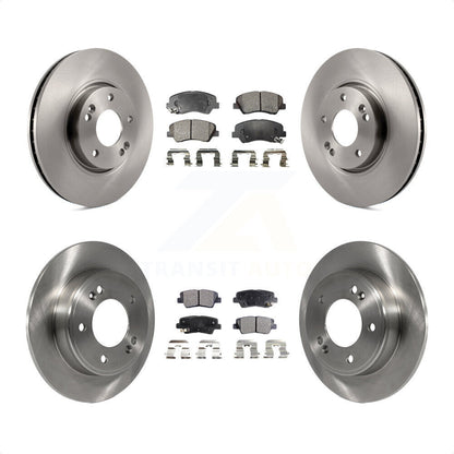 [Avant + Arrière] Kit de Disque et plaquette (semi-métallique) de frein pour 2015 Hyundai Veloster Tech RE FLEX SE K8F-101250 par Transit Auto