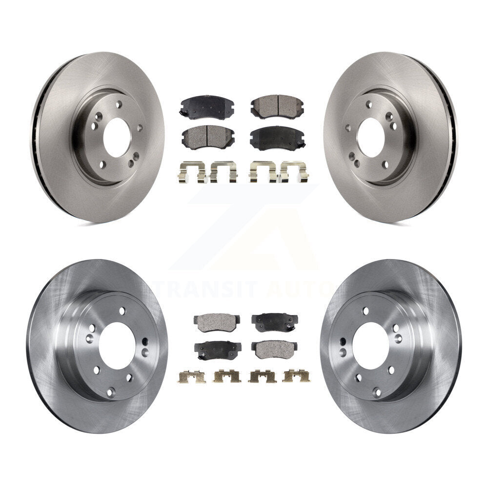 [Avant + Arrière] Kit de Disque et plaquette (semi-métallique) de frein pour Hyundai Sonata 3.3L K8F-101255