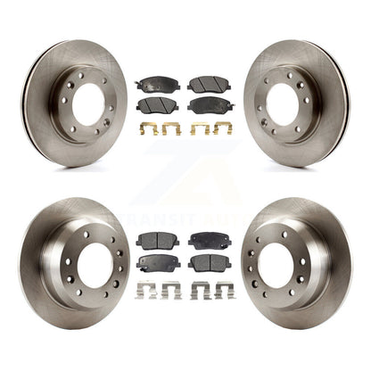 [Avant + Arrière] Kit de Disque et plaquette (semi-métallique) de frein pour Kia Sedona Hyundai Entourage K8F-101256