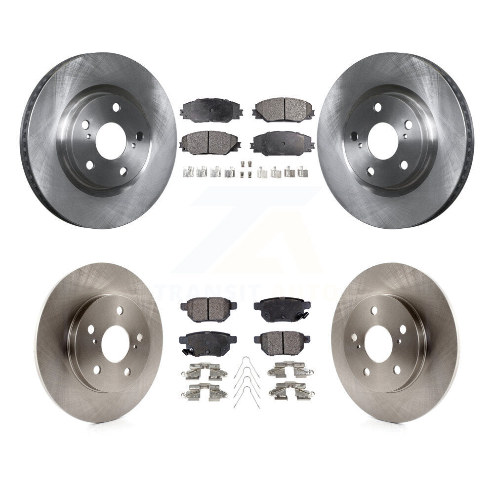 [Avant + Arrière] Kit de Disque et plaquette (semi-métallique) de frein pour Toyota Matrix Pontiac Vibe Corolla iM Scion K8F-101263