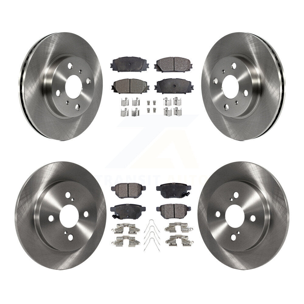 [Avant + Arrière] Kit de Disque et plaquette (semi-métallique) de frein pour 2012-2013 Toyota Yaris L LE K8F-101267